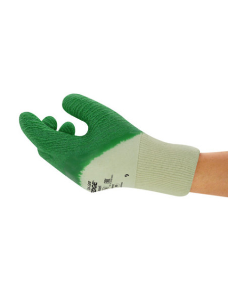 Guanti da lavoro con palmo rivestito in lattice con polso in cotone ANSELL mod. GLADIATOR EDGE 16-500.
