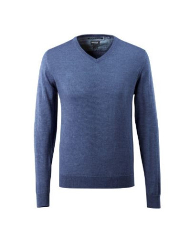 Maglione da lavoro collo a V e maniche a coste MASCOT mod. 50635-989 50% lana merino