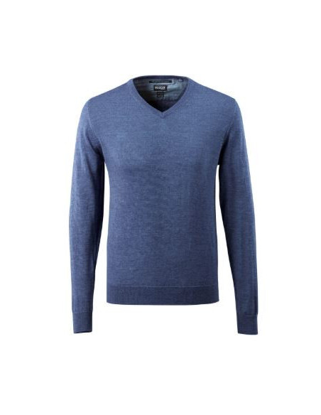 Maglione da lavoro collo a V e maniche a coste MASCOT mod. 50635-989 50% lana merino