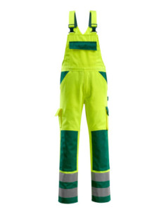 Salopette da lavoro alta visibilita' classe 2 con portaginocchiere MASCOT mod. 07169-470 BARRAS. 2