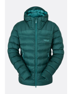 Piumino tecnico con cappuccio invernale per donna RAB mod. ELECTRON PRO JACKET WOMEN 2