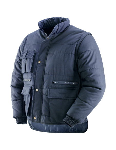 Giubbino da lavoro smanicabile antifreddo NW NERI mod. SAVOIA 65% poliestere 422150.