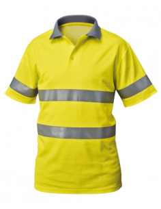Polo da lavoro alta visibilitö catarifrangente classe 2 SIGGI mod. 25MA0273