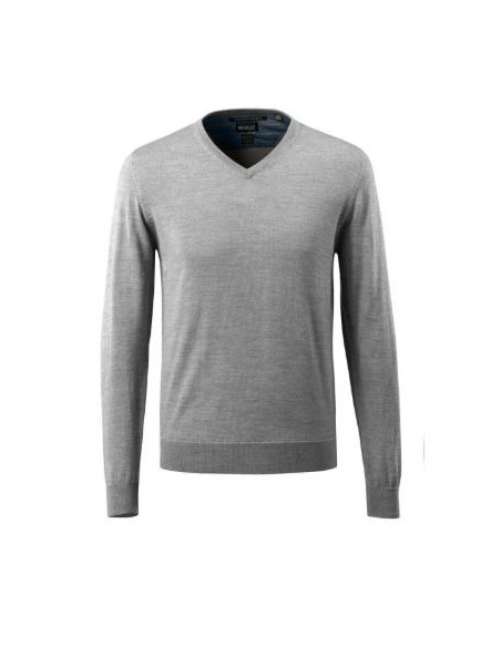 Maglione da lavoro collo a V e maniche a coste MASCOT mod. 50635-989 50% lana merino