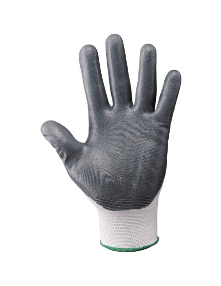 Guanti da lavoro a filo continuo rivestiti in nitrile grigio NW NERI mod. 353070 999.