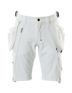 Pantalone da lavoro bermuda con tasche esterne cargo stretch a 4 vie MASCOT 93% poliestere