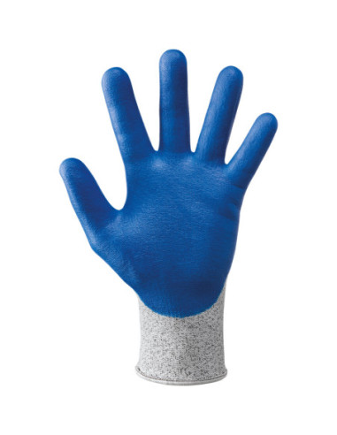 Guanti da lavoro a filo continuo rivestiti in nitrile protezione da taglio uso alimentare NW NERI mod. 337180 585 FOOD.