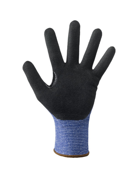 Guanti da lavoro a filo continuo rivestiti in nitrile protezione da taglio NW NERI mod. 353132 334 NITCUT