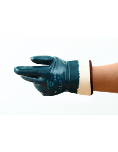 Guanti da lavoro in jersey tutto rivestiti in nitrile con polsino aperto ANSELL mod. 27-805 Hycron.