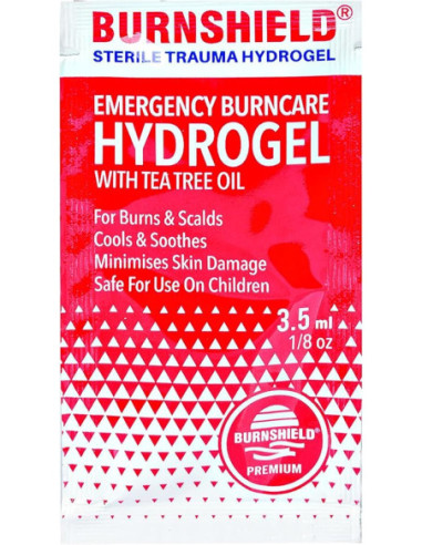 Confezione 10 bustine gesl sterile per ustioni BURNSHIELD 3,5 gr. mod. PRE010