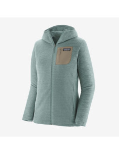 Felpa invernale per donna con cappuccio PATAGONIA mod. 40260 W'S R1 AIR FULL ZIP HOODY