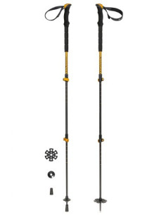 Coppia bastoncini telescopici leggeri per trekking e scialpinismo FERRINO mod. 78376 MUSTANG.
