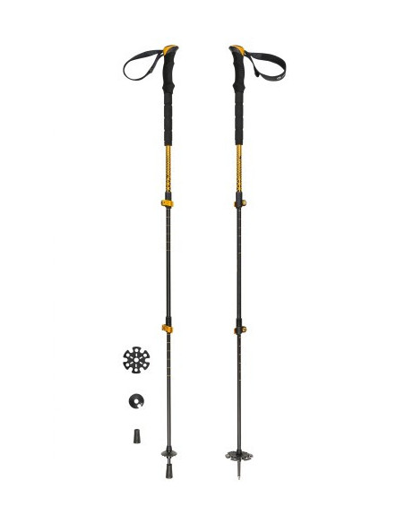 Coppia bastoncini telescopici leggeri per trekking e scialpinismo FERRINO mod. 78376 MUSTANG.