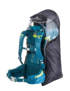 Protezione completa da pioggia e vento in poliestere per zaini porta-baby WOMBAT FERRINO mod. 72203 BABY CARRIER COVER.