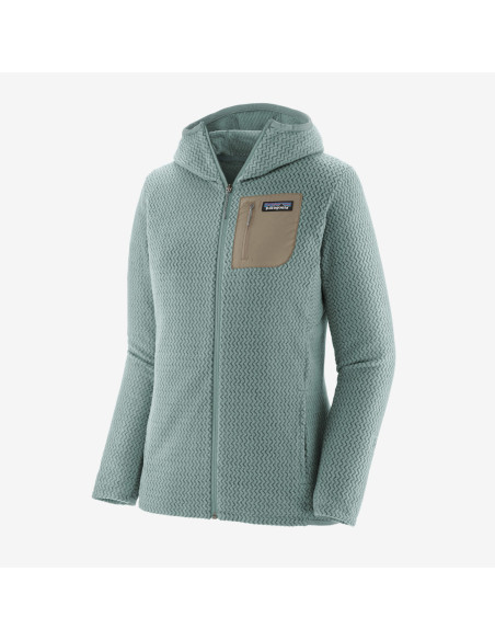 Felpa invernale per donna con cappuccio PATAGONIA mod. 40260 W'S R1 AIR FULL ZIP HOODY