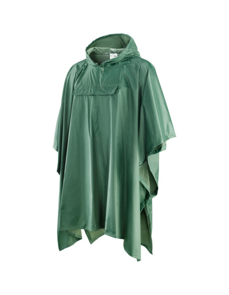 Cappotto da lavoro poncho in poliestere spalmato pvc verde NW NERI mod. 461110