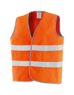 Gilet alta visibilitö catarifrangente arancio fluorescente NW NERI