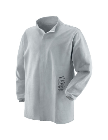 Giubbino da lavoro in pelle crosta uso saldatore NW NERI mod. 140050