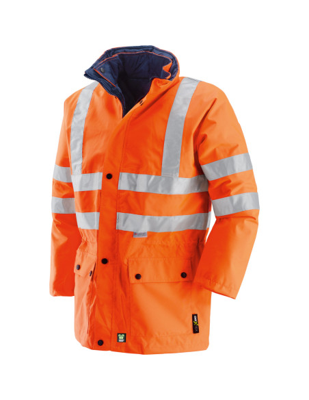 Giacca da lavoro alta visibilita' a triplo uso arancio/giallo NW NERI mod.ROMEA