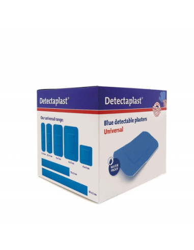 Astuccio da 100 cerotti assortiti colore BLU DETECTABLE ideali per HACCP mod. CER118