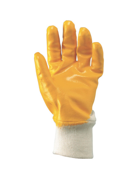 Guanti da lavoro in jersey rivestiti in gomma nitrilica NW NERI mod. 350050 GOBI.