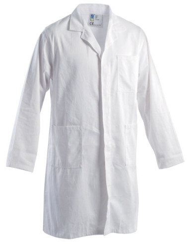 Camice da lavoro 100% cotone blu/bianco GRUPPO P&P mod. STX01101