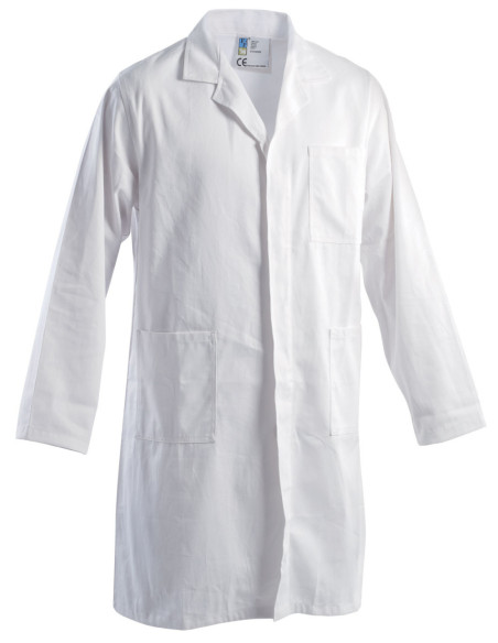 Camice da lavoro 100% cotone blu/bianco GRUPPO P&P mod. STX01101