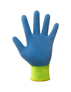 Guanti da lavoro a filo continuo 100% poliestere/lattice NERI SPA mod. HIVE FLEX 355156.