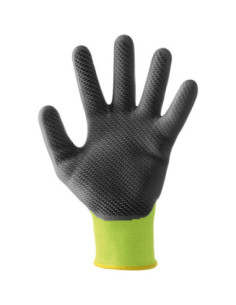 Guanti da lavoro a filo continuo 100% poliestere/lattice NERI SPA mod. SPONGY FLEX 355156.