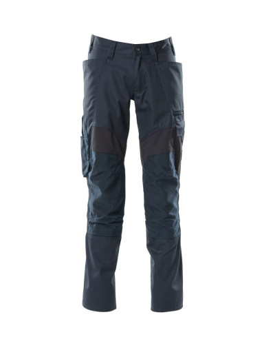 Pantalone da lavoro elasticizzato con tasche porta ginocchiere in cordura MASCOT mod. 18579-442