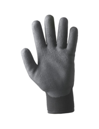 Guanti da lavoro a filo continuo bispalmato e felpato antifreddo NW NERI mod. 337126  NINJA ICE confezione da 6 paia