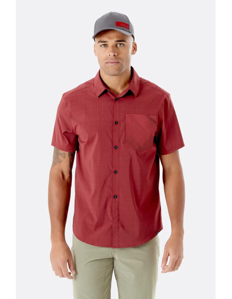 Camicia estiva manica corta per uomo RAB mod. QBS-01 MELLO SS SHIRT