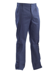 Pantalone da lavoro 100% cotone blu/bianco/verde GRUPPO P&P mod. STX02101