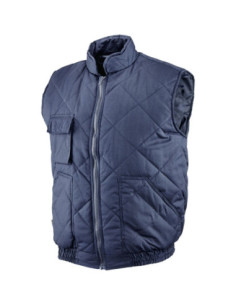 Gilet da lavoro trapuntato imbottito blu NW NERI modello TONALE