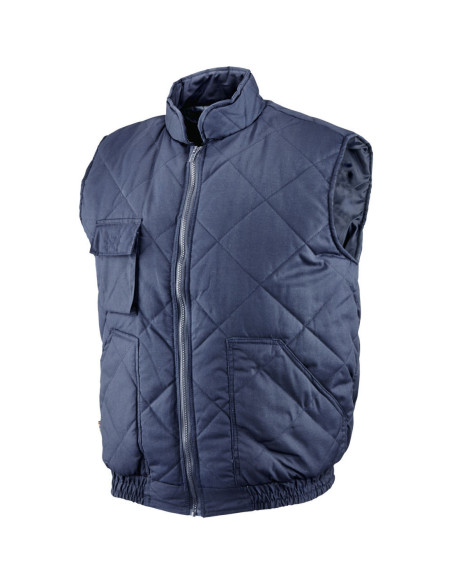 Gilet da lavoro trapuntato imbottito blu NW NERI modello TONALE