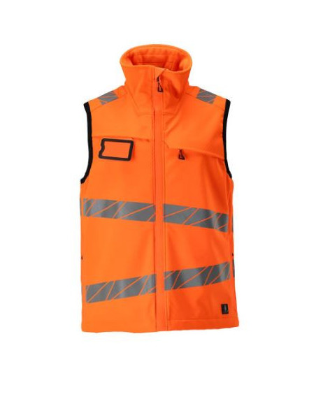 Gilet da lavoro alta visibilita' catarifrangente softshell antivento idrorepellente MASCOT mod. 24065-143