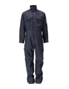 Tuta da lavoro con porta-ginocchiere antistatico antiacido e ignifugo MASCOT mod. 00619-135 BAAR.