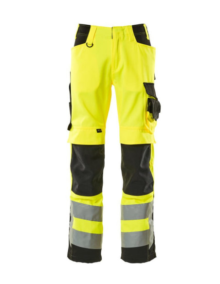 Pantalone da lavoro alta visibilita' classe 2 con ginocchiere  MASCOT mod. KENDAL