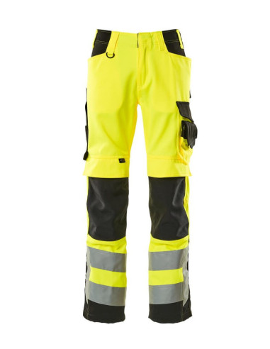 Pantalone da lavoro alta visibilita' classe 2 con ginocchiere  MASCOT mod. KENDAL