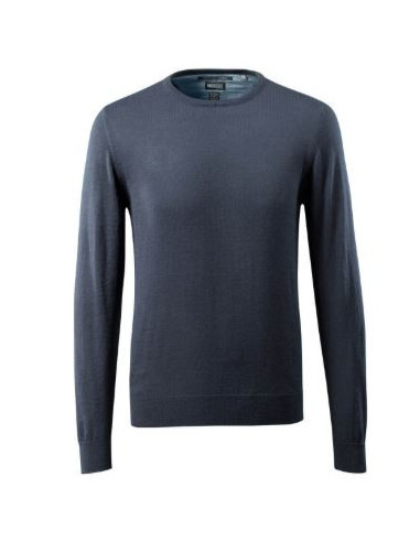 Maglione da lavoro giroccolo e maniche a coste MASCOT mod. 50636-989 50% lana merino