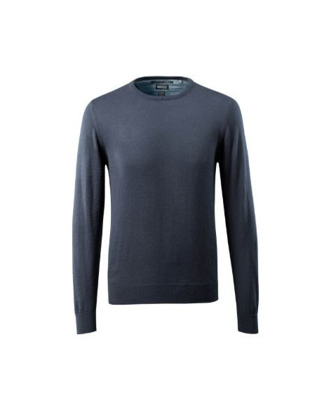 Maglione da lavoro giroccolo e maniche a coste MASCOT mod. 50636-989 50% lana merino