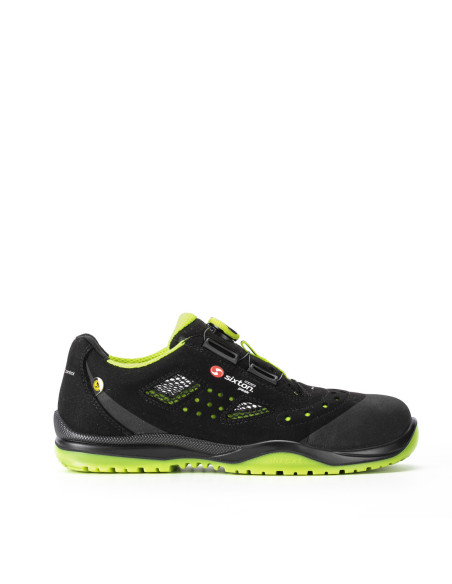 Scarpe antinfortunistiche sandalo basse traspiranti con chiusura BOA S1P SIXTON mod. MENEITO BOA 91439-01L.