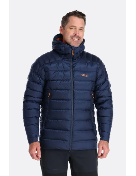 Piumino tecnico con cappuccio invernale per uomo RAB mod. ELECTRON PRO JACKET MEN