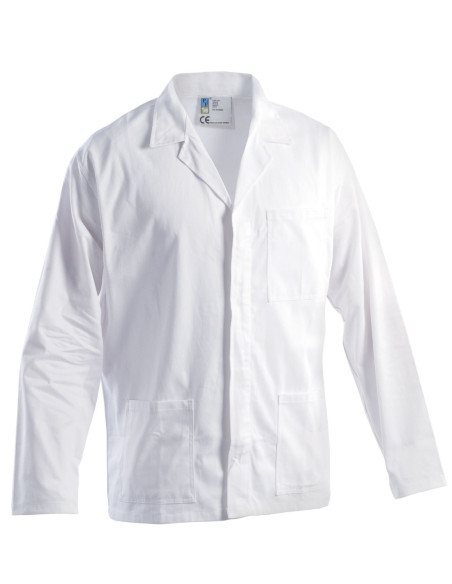 Giacca da lavoro 100% cotone blu/bianco GRUPPO P&P