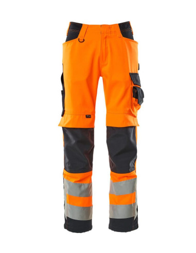 Pantalone da lavoro alta visibilita' classe 2 con ginocchiere  MASCOT mod. KENDAL