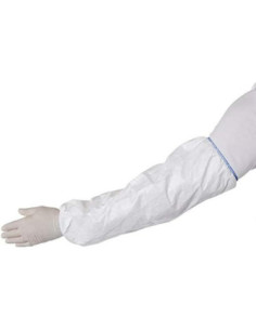 Coprimaniche da lavoro con elastici in Tyvek bianco INDUTEX 2
