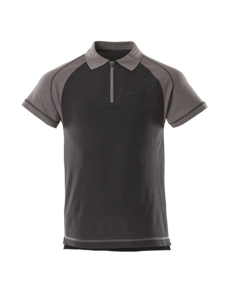 Polo da lavoro uomo con taschino e mezza cerniera MASCOT mod. BIANCO 60% cotone