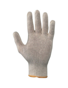 Guanti da lavoro a filo continuo cotone con polsino elastico NW NERI mod. 335034 ECO confezione da 12 paia