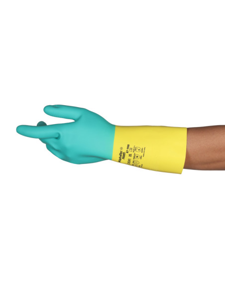 Guanti da lavoro  lattice con floccatura interna ANSELL mod.ALPHA TEC 87-900.