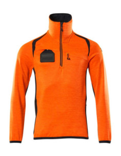 Maglione in pile da lavoro con mezza cerniera MASCOT mod. 19303-316 94% poliestere. 2